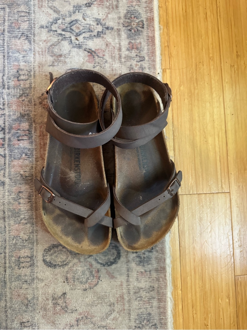 Birkenstock Brown Strappy Ankle Sandals